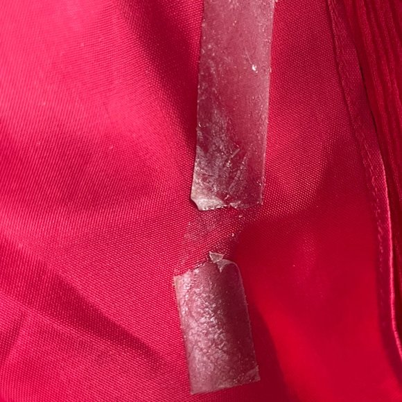 Maggy London Stunning Halter Style Midi Red Dress with Cummerbund Waist 10P - Picture 9 of 13